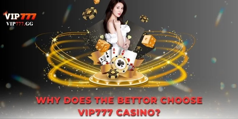 why does the bettor choose vip777 casino